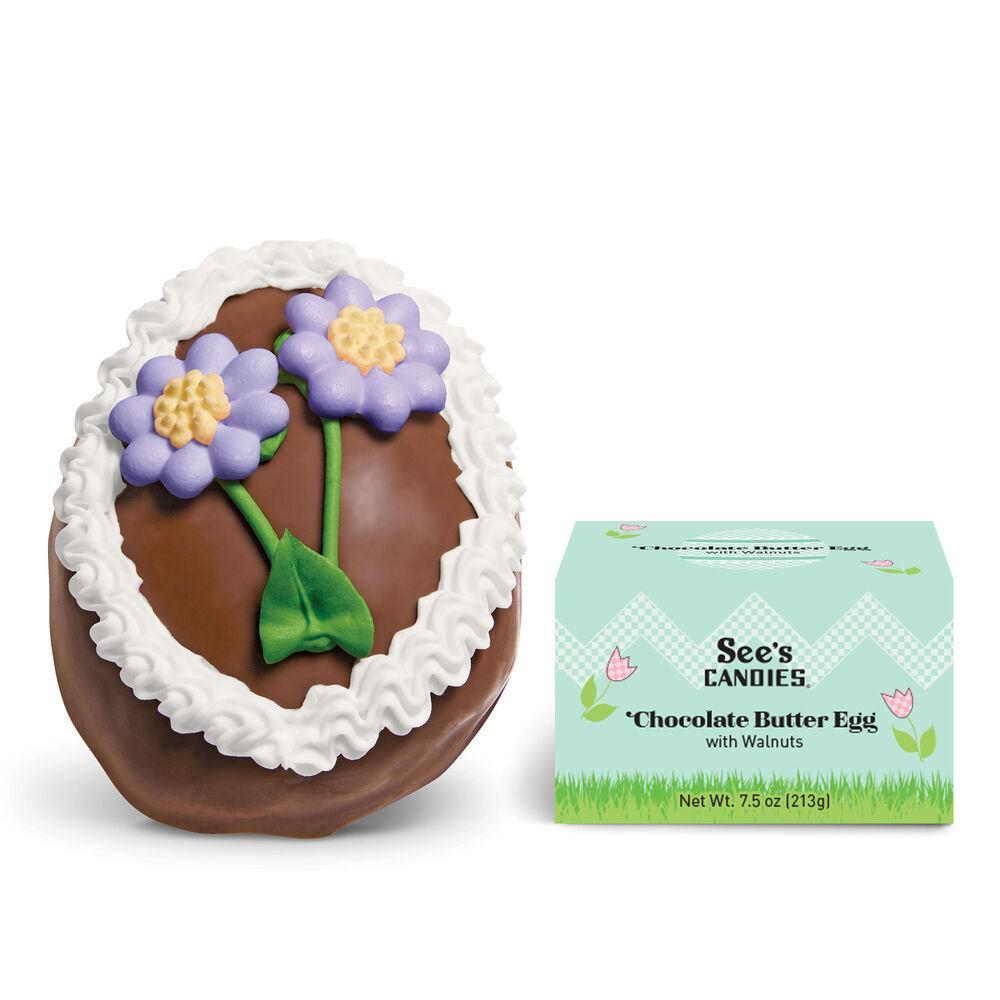 Chocolate Butter Egg with Walnuts - 7.5 oz