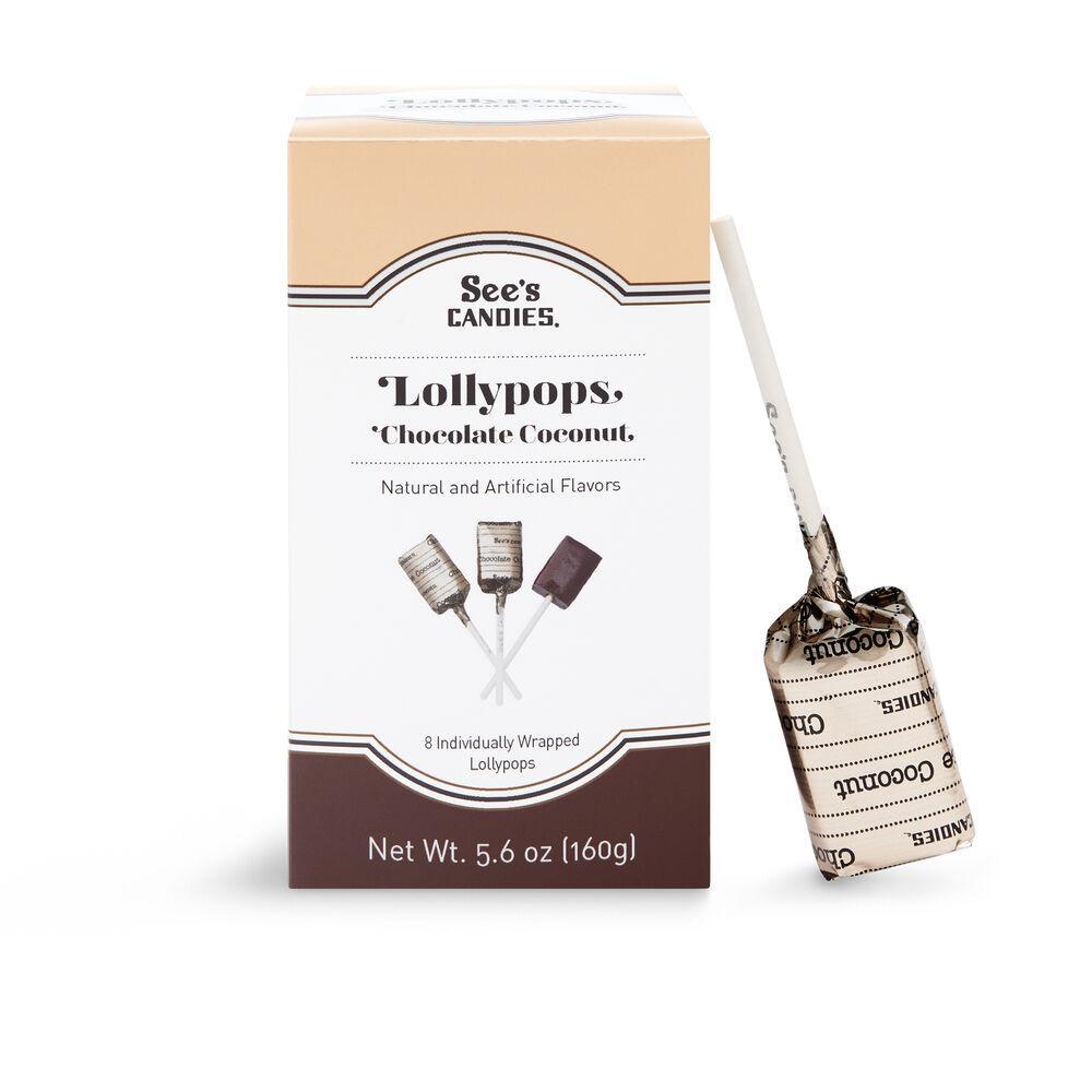 Chocolate Coconut Lollypops - 5.6 oz